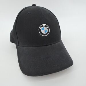 BMW Lifestyle Black Baseball Cap‎ Embroidered Logo Adjustable Strap